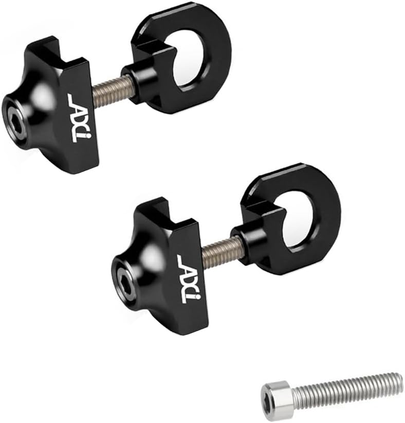 Tuulizz 1/2 Pcs Bicycle Chain Adjuster Tensioner Fastener Bike Chain Tensioner Pull Tight Screw Bolts for BMX Fixie Cycling Single Speed - Image 1